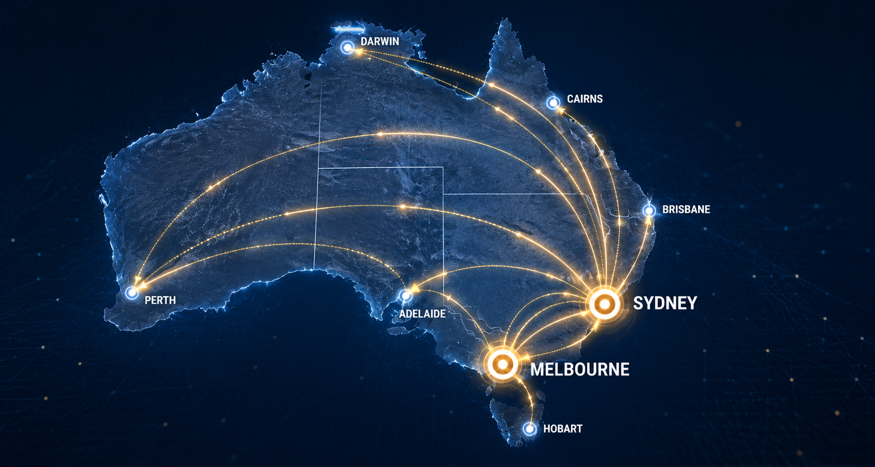 Australia Distribution Network Map